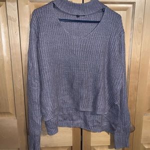 Great condition purple cutout sweater